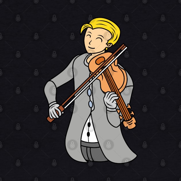 Violinist boy by Andrew Hau